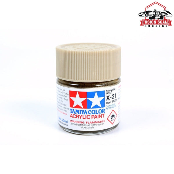 Tamiya Acrylic X-31 Titanium Gold 23ml Bottle — exact product reference