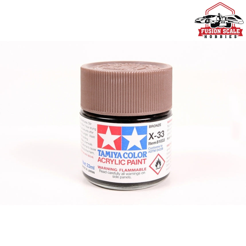 Tamiya Acrylic X-33 Bronze 23ml Bottle — exact product reference