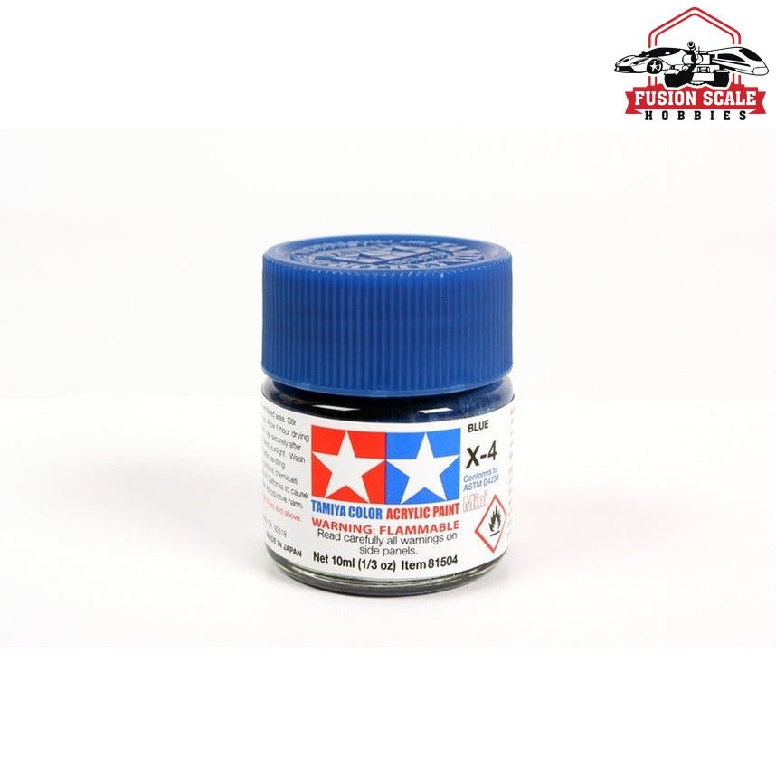 Tamiya Acrylic X-4 Blue 10ml Bottle — exact product reference