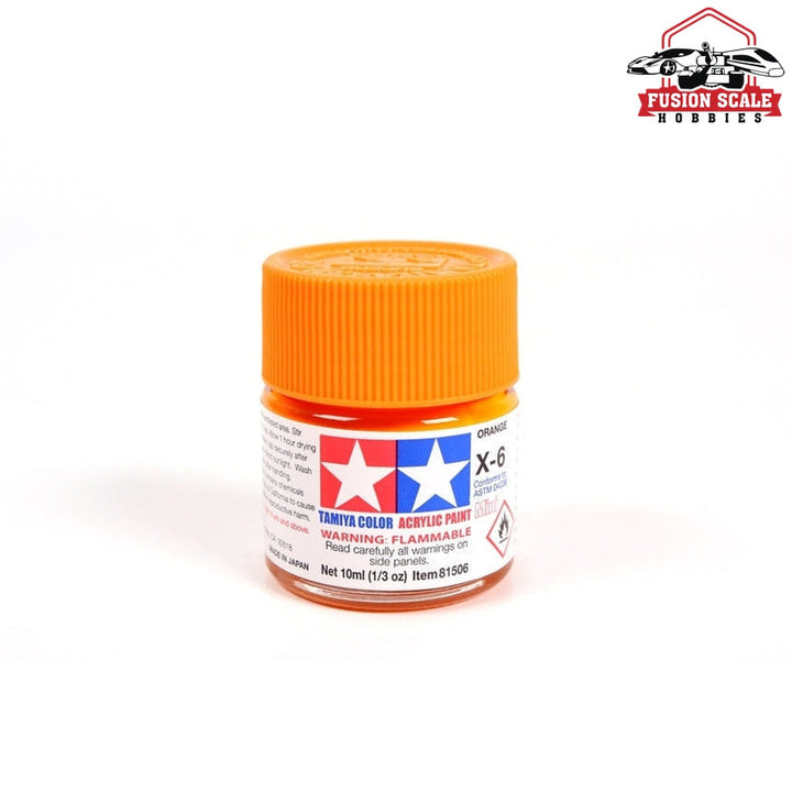 Tamiya Acrylic X-6 Orange 10ml Bottle — exact product reference