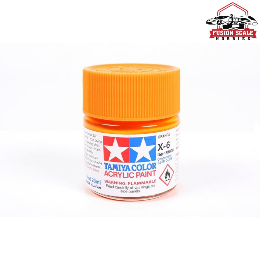 Tamiya Acrylic X-6 Orange 23ml Bottle — exact product reference