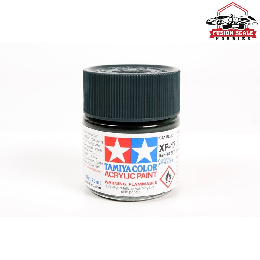 Tamiya Acrylic XF-17 Sea Blue 23ml Bottle — exact product reference