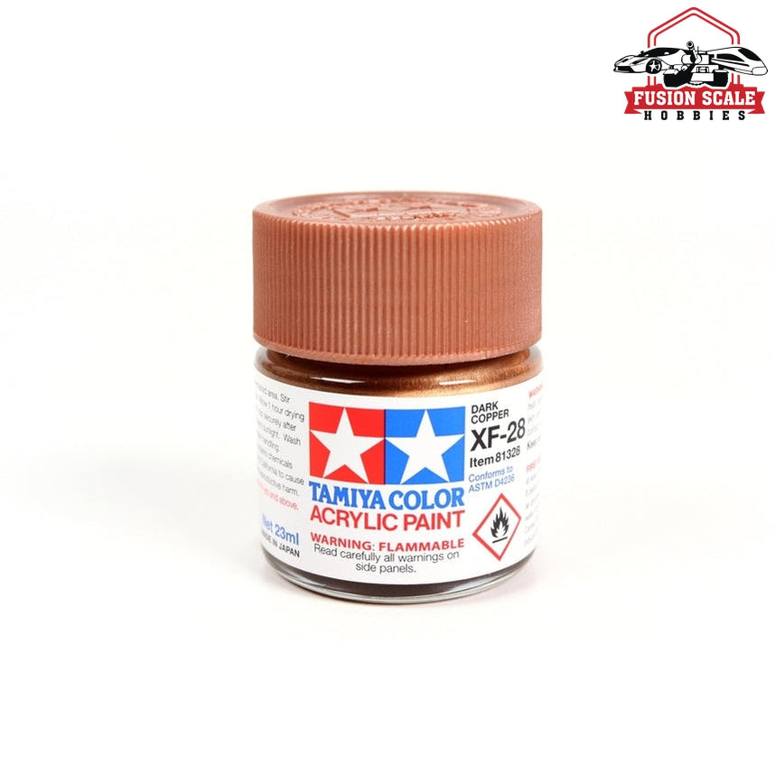 Tamiya Acrylic XF-28 Dark Copper 23ml Bottle — exact product reference