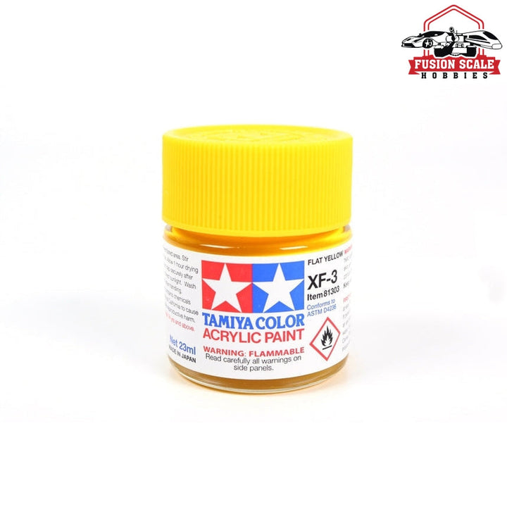 Tamiya Acrylic XF-3 Flat Yellow 23ml Bottle — exact product reference