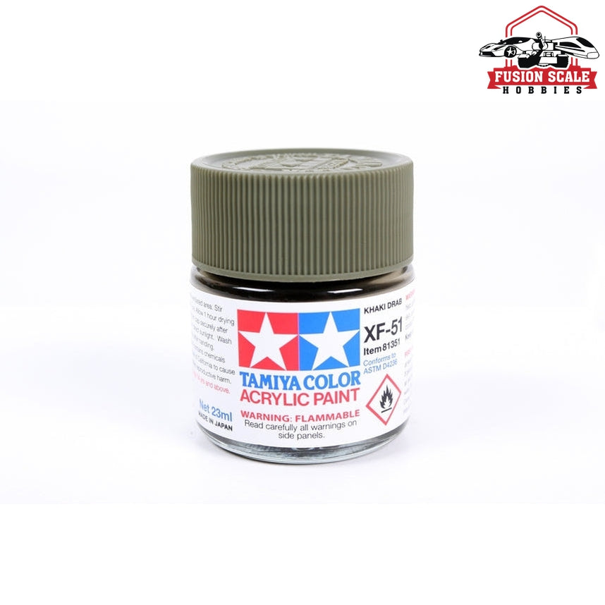 Tamiya Acrylic XF-51 Khaki Drab 23ml Bottle — exact product reference