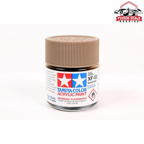 Tamiya Acrylic XF-52 Flat Earth 23 mL – TAM81352 — exact Tamiya product photo