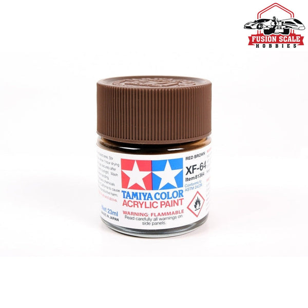 Tamiya Acrylic XF-64 Red Brown 23 mL – TAM81364 — exact Tamiya product photo