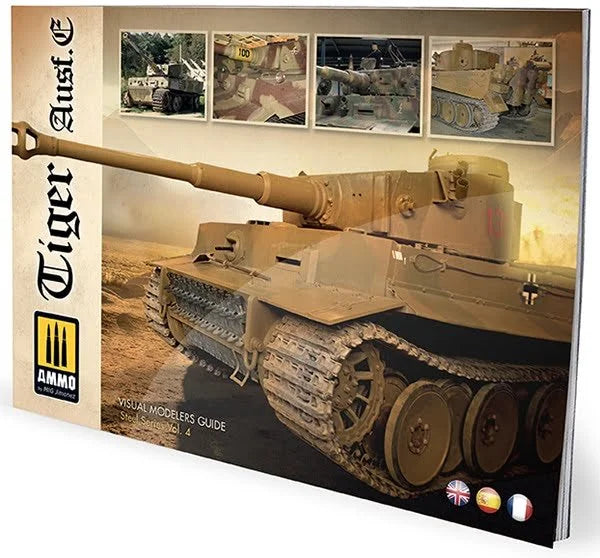 AMMO A.MIG-6024 Tiger Ausf. E Visual Modelers Guide softcover book