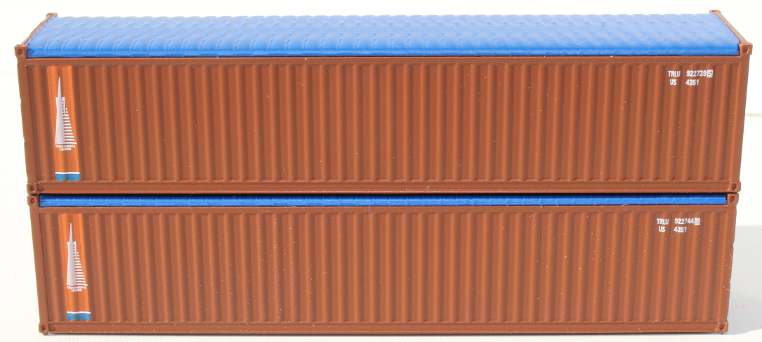 TRANSAMERICA Pyramid (brown) 40' Canvas/Open top Magnetic container. JTC# 402003 SOLD OUT (402003) exact product view 1