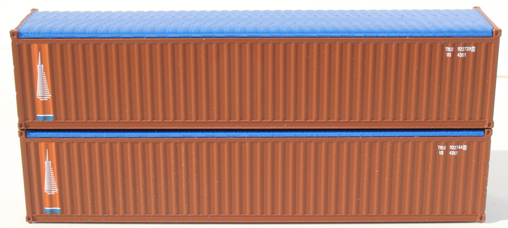 TRANSAMERICA Pyramid (brown) 40' Canvas/Open top Magnetic container. JTC# 402003 SOLD OUT (402003) exact product view 1
