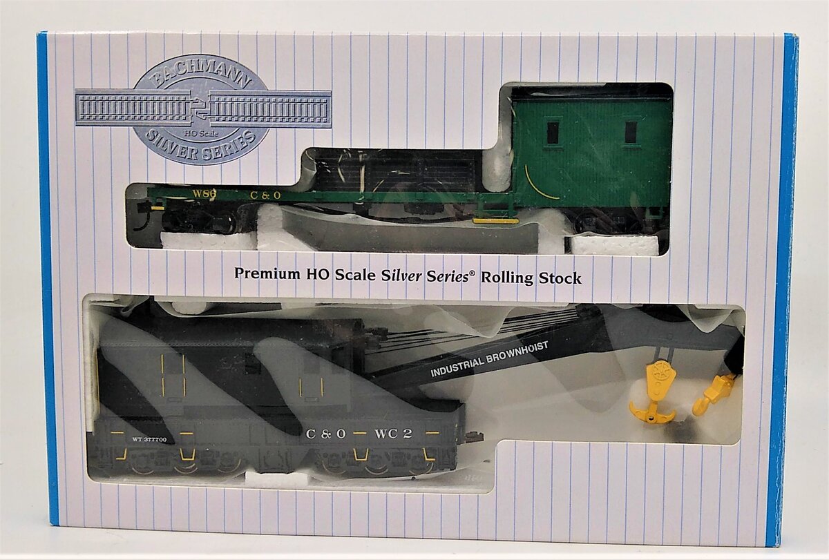 Bachmann HO Scale Chesapeake & Ohio 250-Ton Steam Crane and Boom Tender - additional product view