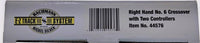 Bachmann HO Scale E-Z Track No. 6 Right-Hand Remote Crossover - additional angle