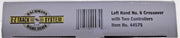 Bachmann HO Scale E-Z Track No. 6 Left-Hand Remote Crossover - additional angle