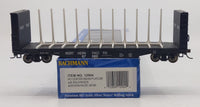 Bachmann HO Scale Northern Pacific 67080 52-Foot Center-Beam Flatcar - product and package view