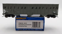 Bachmann HO Scale Western Maryland 63834 100-Ton Three-Bay Hopper - package detail