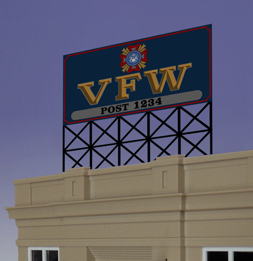 Miller Engineering VFW Sign (Lg) — exact product view