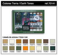 Vallejo EARTH TONES (16) (VLJ70141)