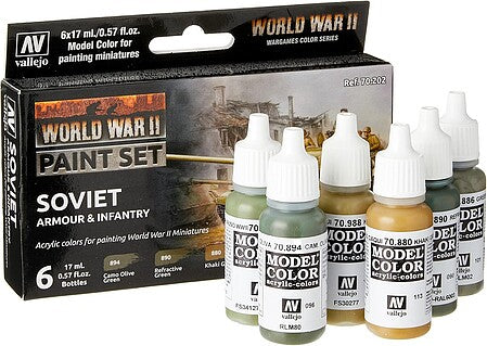 Vallejo SOVIET ARMOUR& INFANTRY(6 (VLJ70202)