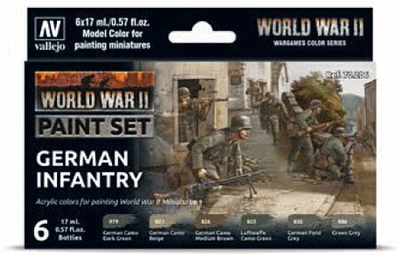 Vallejo GERMAN INFANTRY SET (6) (VLJ70206)