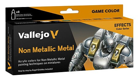 Vallejo 72.193 Game Color Non Metallic Metal eight-paint set packaging