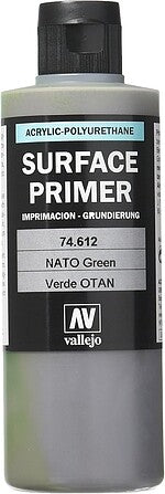 Vallejo 74.612 NATO Green Surface Primer bottle, 200 ml