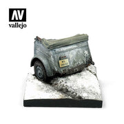 Vallejo 1/35 Kübelwagen Rear Diorama Base SC007 — painted example