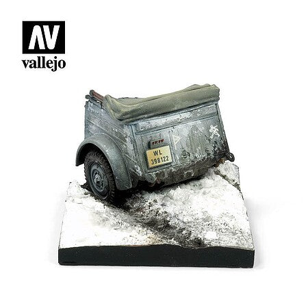Vallejo 1/35 Kübelwagen Rear Diorama Base SC007 — painted example