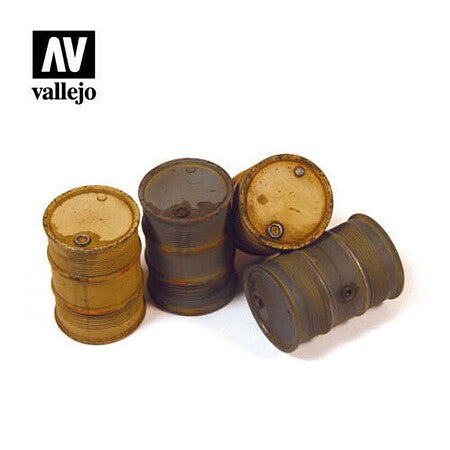 Vallejo 1/35 German Fuel Drums No. 2 SC202 — painted example