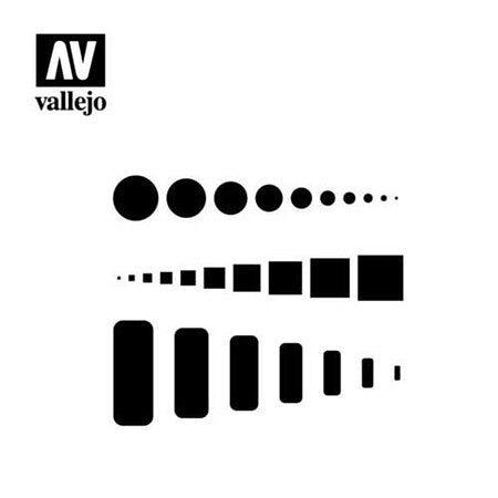 Vallejo ACCESS TRAP DOORS STENCIL (VLJST-AIR003)
