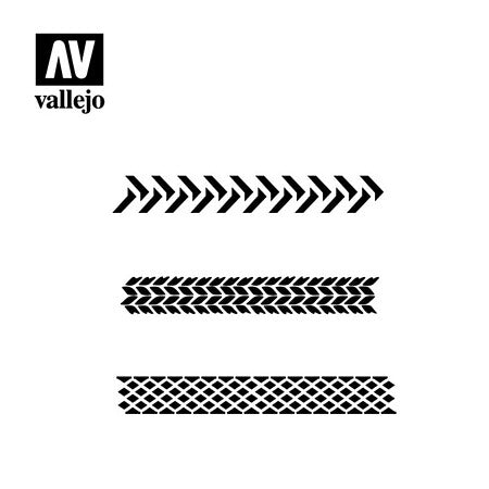 TIRE MARKS STENCIL (VLJST-TX002)