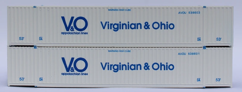 "VS" V & O 53' HIGH CUBE 6-42-6 corrugated containers. JTC# (535086) exact product view 1