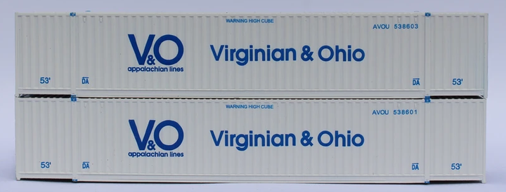 "VS" V & O 53' HIGH CUBE 6-42-6 corrugated containers. JTC# (535086) exact product view 1