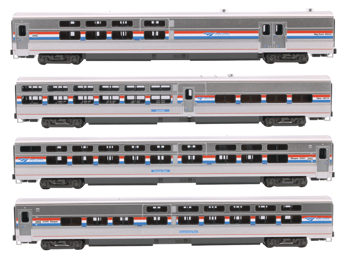 Amtrak Viewliner II 4-Car Bookcase Set (106-8004) exact product view 1
