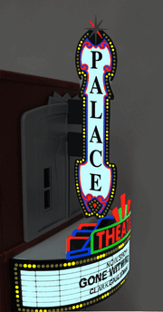 Miller Engineering Theater Combo Sign (Lg) — exact product reference