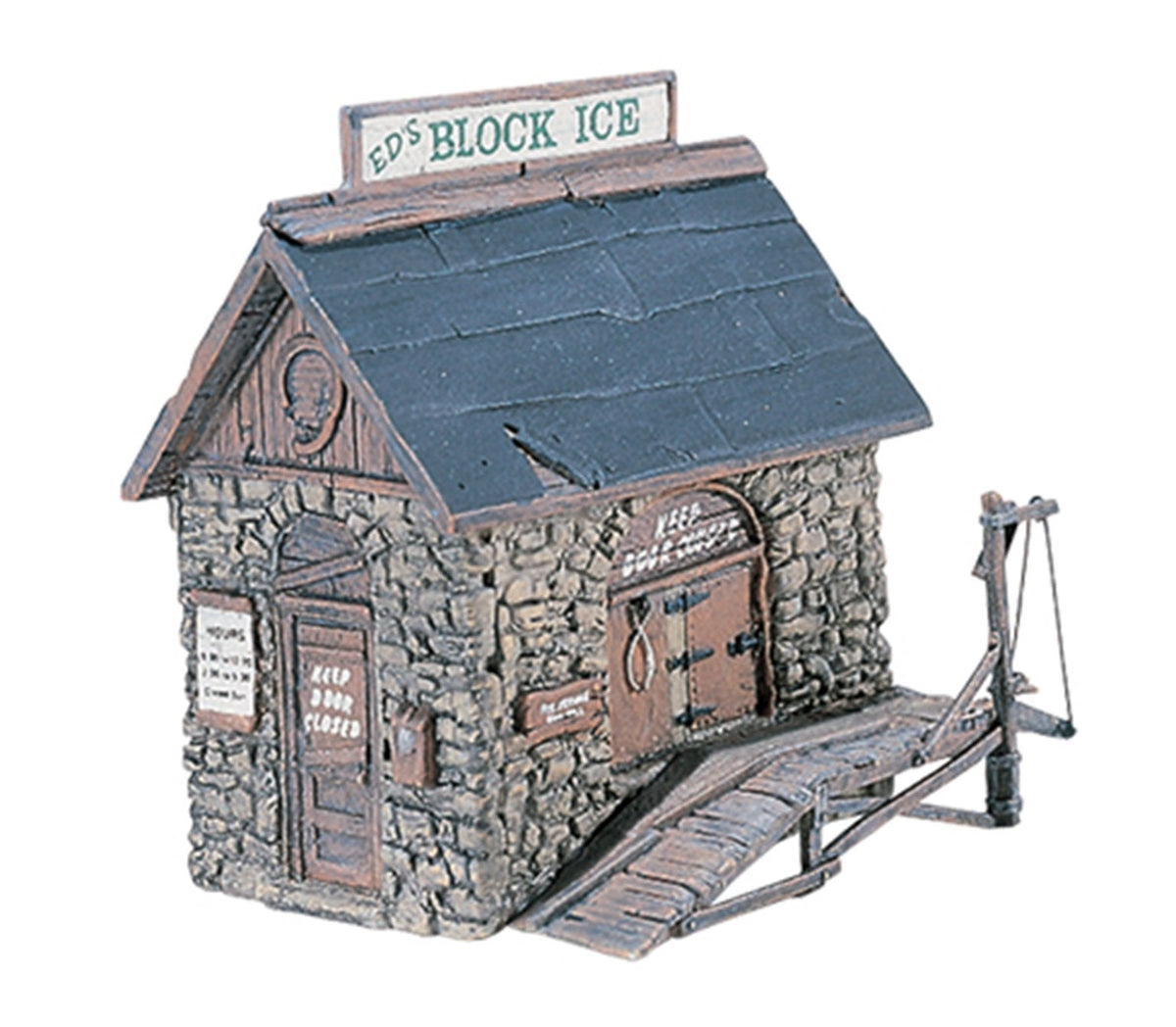 Woodland Scenics D219 Ice House — HO Scale Metal Kit assembled example