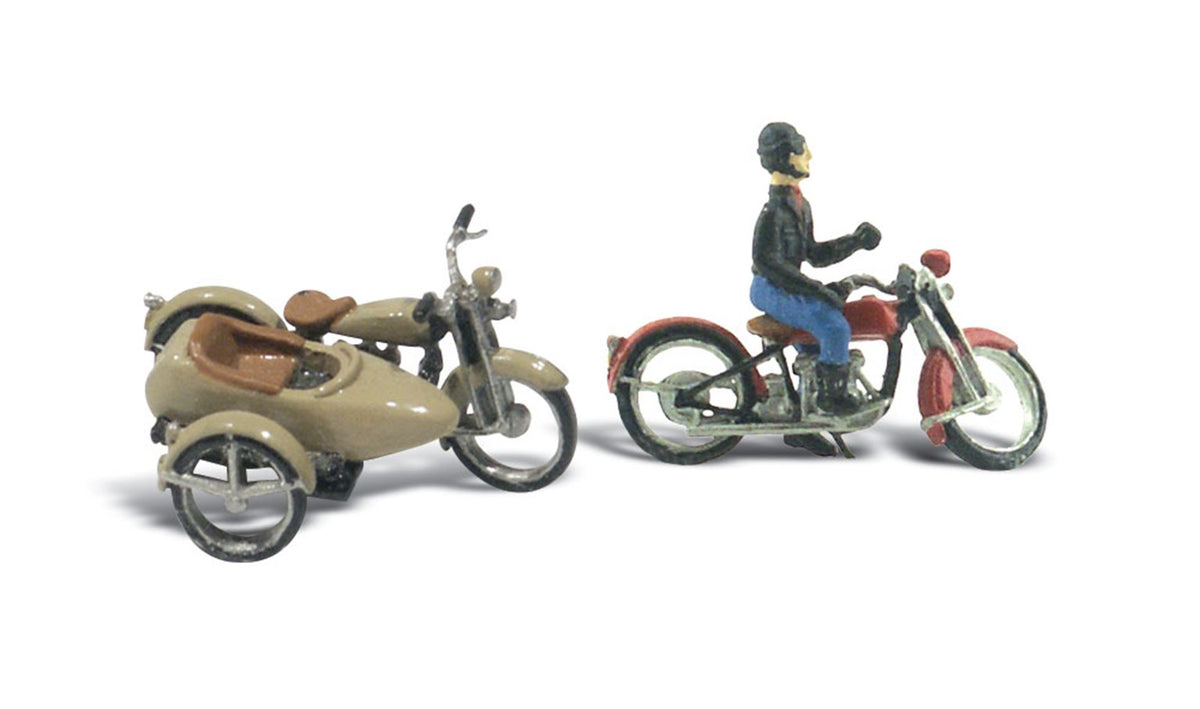 WD228 D228 Motorcycles & Sidecar HO/OO actual physical model detail