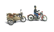 WD228 D228 Motorcycles & Sidecar HO/OO actual physical model detail