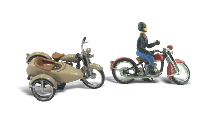 WD228 D228 Motorcycles & Sidecar HO/OO actual physical model detail