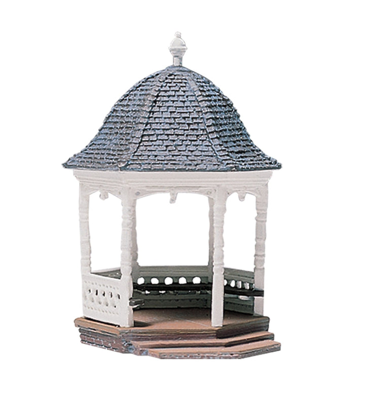 Actual completed Woodland Scenics D236 HO scale gazebo model