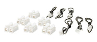 Woodland Scenics JP5684 Just Plug Extension Cable Kit included components photograph