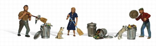 Woodland Scenics N A2158 People and Pesky Raccoons — exact product view