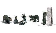 Woodland Scenics A2186 Black Bears – N Scale, 6 Pieces– product image 1