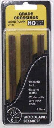 Woodland Scenics HO C1147 Wood Grade Crossing (2) — exact product view