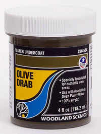 Woodland Scenics CW4534 Water Undercoat, Olive Drab — exact Woodland Scenics product 1