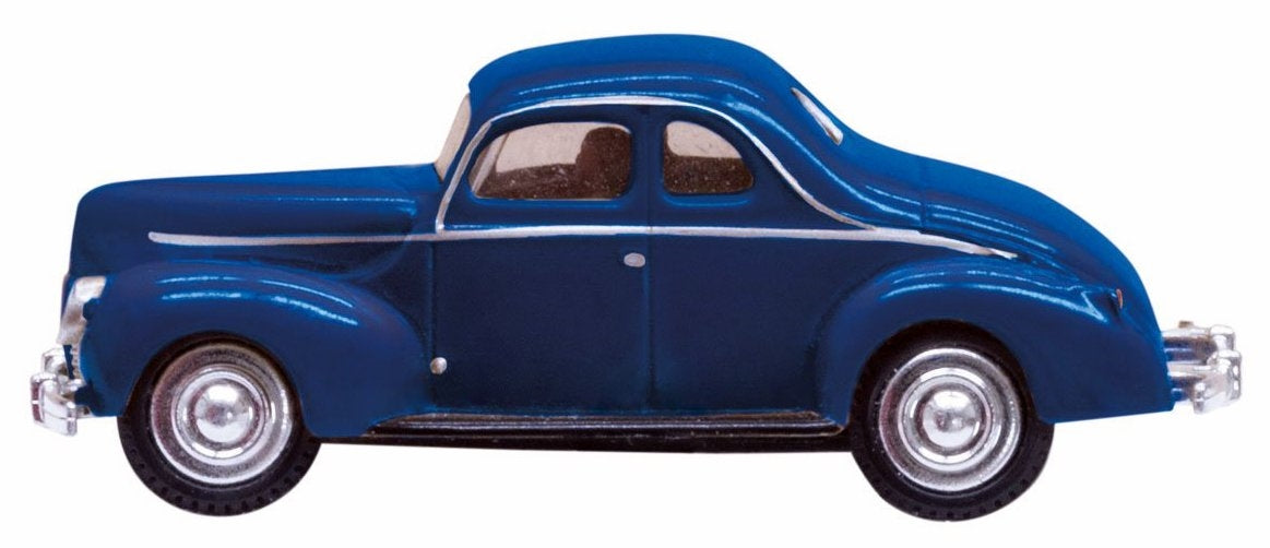 Woodland Scenics N JP5618 Just Plug Illuminated Vehicle, Blue Coupe — exact product view