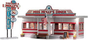 Woodland Scenics BR4956 Miss Molly's Diner assembled N scale building with detached sign
