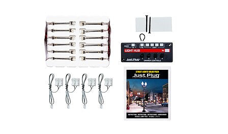 Woodland Scenics JP5913 N Scale Double Lamp Post Value Pack, 12 Lights– product image