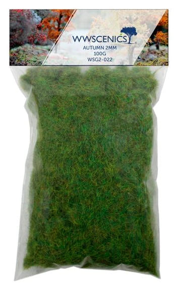WWScenics 2mm Autumn Static Grass 100g Refill — exact WWScenics product image