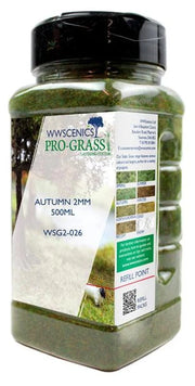 WWScenics 2mm Autumn Static Grass 500ml Canister — exact WWScenics product image