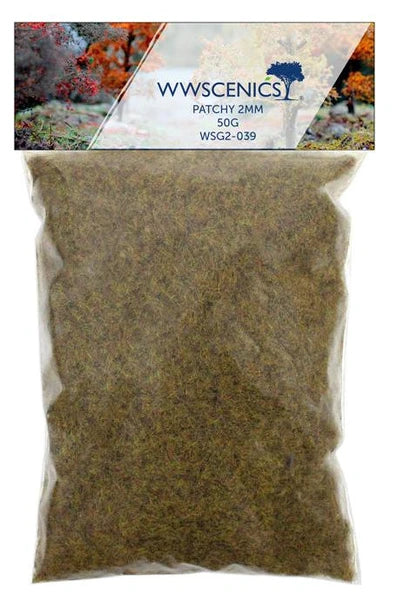 WWScenics 2mm Patchy Static Grass 50g Refill — exact WWScenics product image